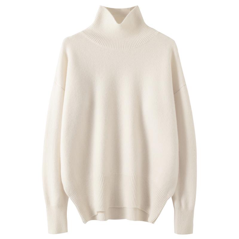 Autumn Street Style: Versatile Japanese Wool Knit Long Sleeve Top