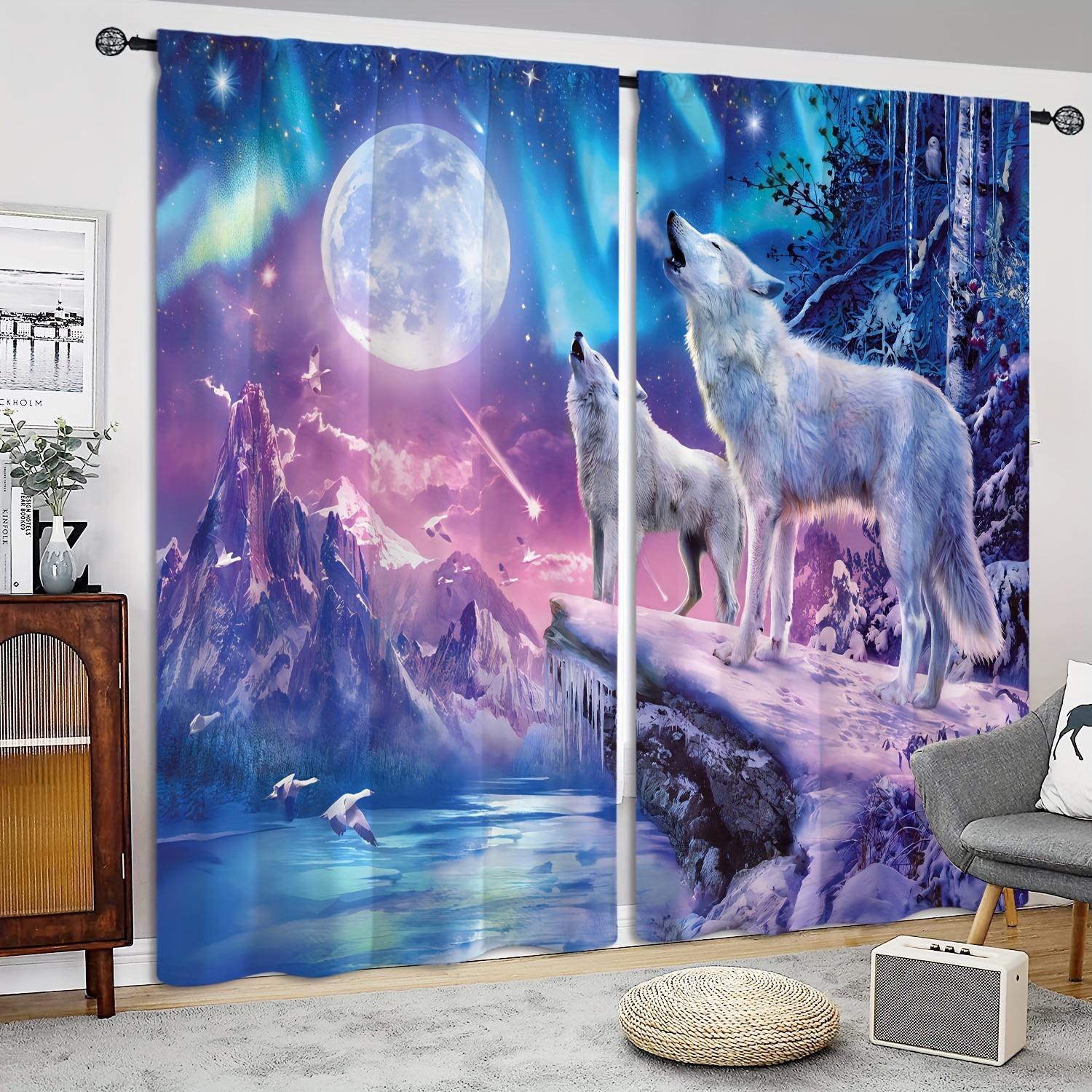 

Aesthetic Lion Pink Rose Gorgeous Flowers Animal Curtains for Kids Room Rest Room Office Kitchen Living Room Study Window Treatment Home Decor W50 X H130(CM)X2&Hook