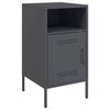 VidaXL Bedside Table, Bedside Cabinet with Door, Nightstand with Compartment, Bedroom Nightstand, 843070