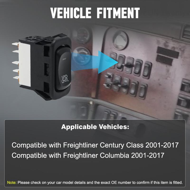 Car Cruise Speed Control Switch for Freightliner Century Class Columbia 2001-2017 A0630769011 A06-30769-011