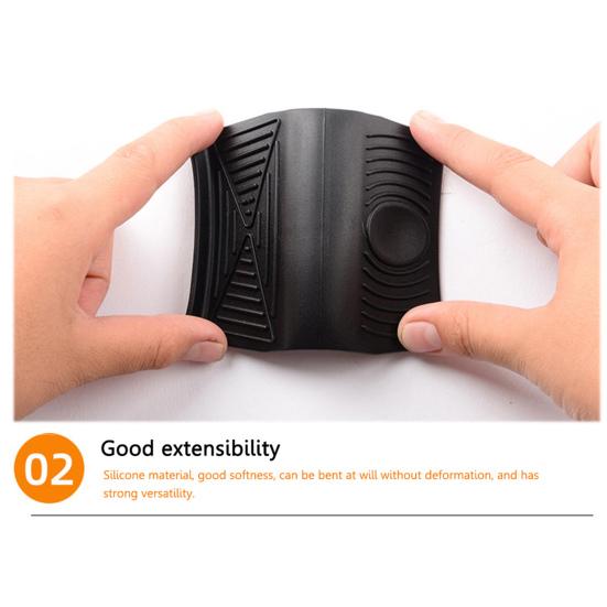 Pair Silicone Pot Handle Covers Heat Resistant Kitchen Pot Clip