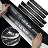 1/4/5Pcs Car Door Sill Scuff Plate Decor Carbon Fiber Stickers For F SPORT ES RX NX LS UX LM LX GX LC RZ IS CT GS RC HS SC