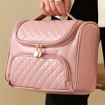 Hanging Travel Toiletry Bag - Large Cosmetics, Makeup And Toiletries Organizer Kit  Hook Zipper Compartments, Water-Resistant