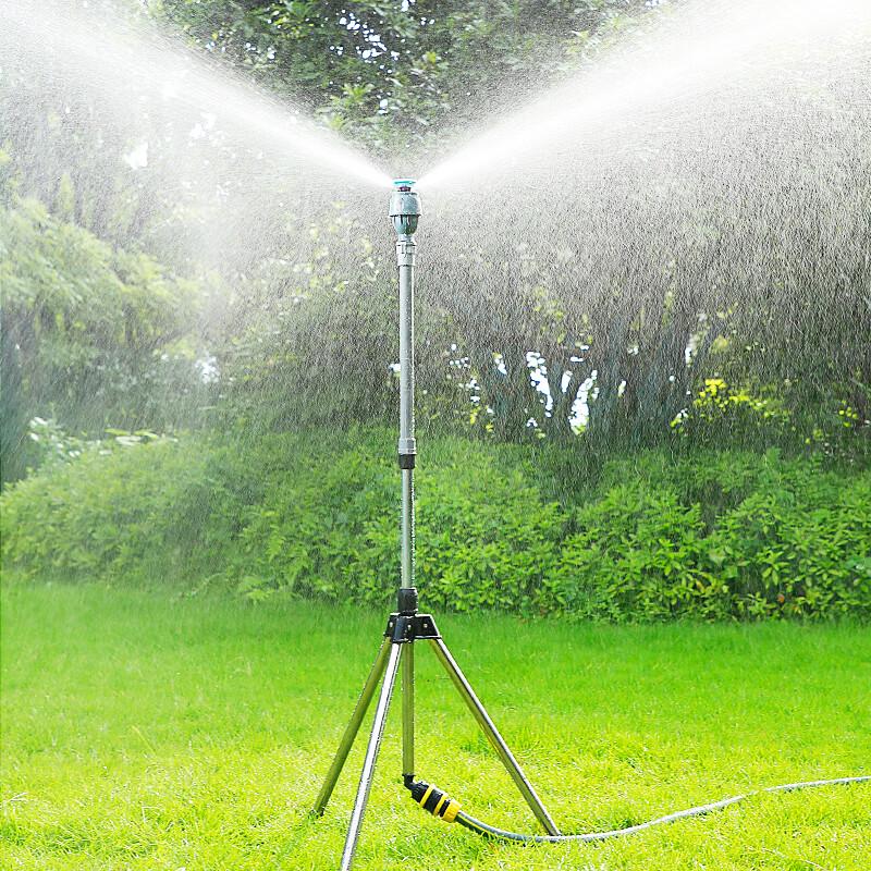 Retractable Garden Sprinkler with Tripod Stand