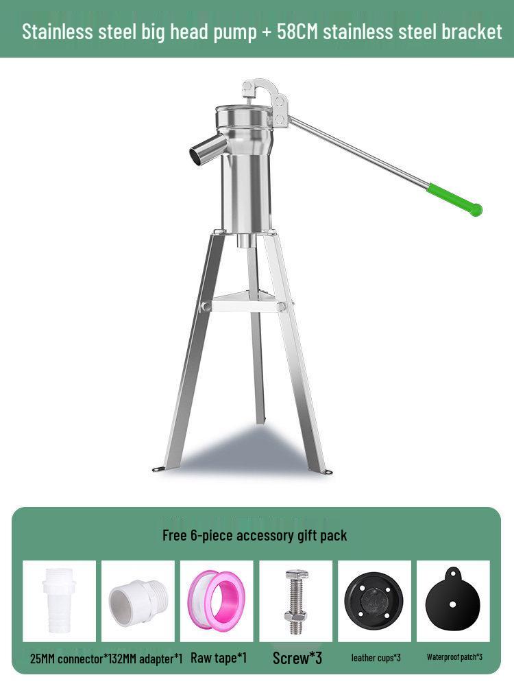 Stainless Steel Manual Rocker Pump for Household Well Water Suction