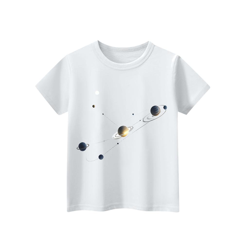 Children's Short Sleeve Neck T-Shirt Animal Print Daily Casual Top