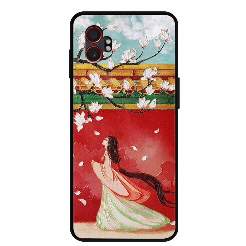 3D Emboss Case For Samsung Galaxy XCover7 Pro 5G Phone Case Flowers Silicone Soft Back Cover For Samsung Galaxy XCover7Pro Case