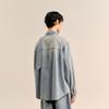 Men's Loose Fit Stand Collar Cotton Long Sleeve Shirt