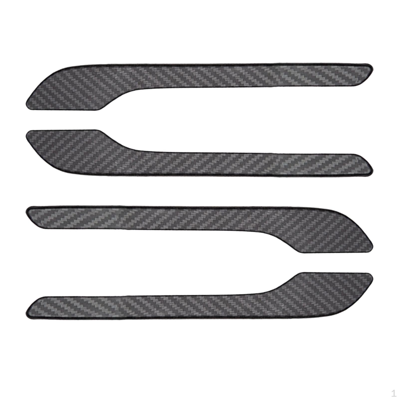 

Защитная крышка ручки двери автомобиля, украшение слева, украшение для упаковки для модели Tesla Matte carbon fiber