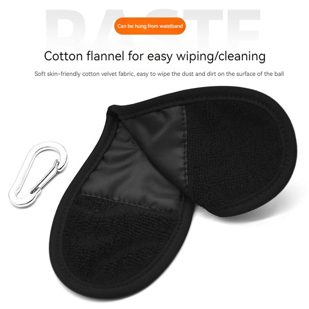 New Golf Ball Cleaning Towel with Carabiner Hook Portable Golf Ball Cleaning Towel for Head Wipe Cloth Clean Golf Accessories