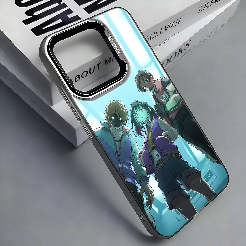 M-Milky S-Subway Anime Colorful Silver Back Phone Case For IPhone 17 16 15 14 13 12 11 Plus Pro Max Plus