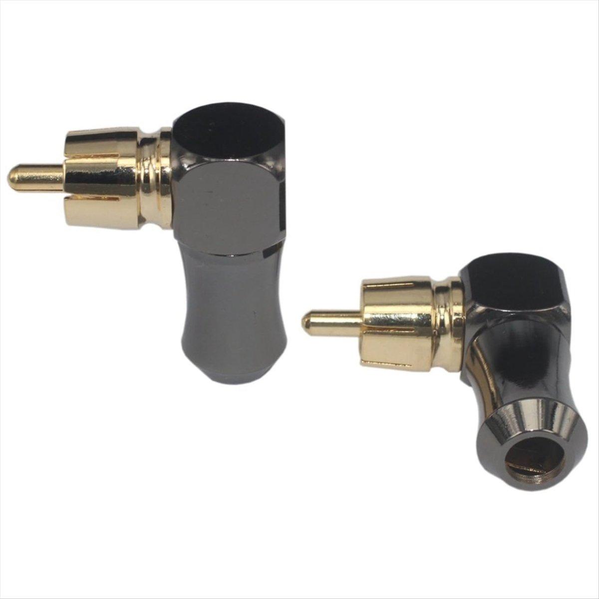 

6Pcs Connector Audio Plug Male 90 Degree Right Angle Elbow Speaker Terminal Conector for Soldering Video Cable China Mainland