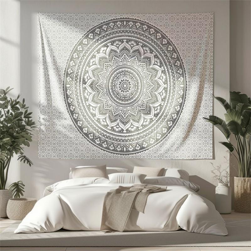 VIKAMA Nordic-Inspired Mandala Series Tapestry Yoga Studio, Meditation Room, Bedroom Decorative Hanging Home Wall Hanging