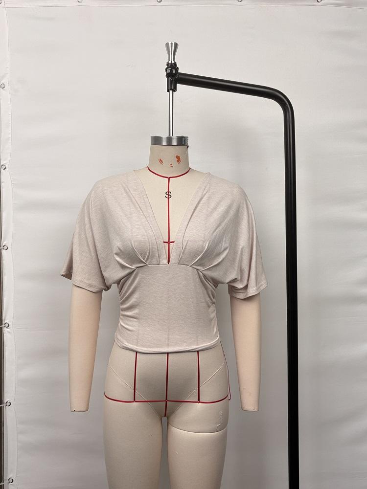 Short Sleeve Plus Size Sexy Navel Exposed Casual Loose T Shirt Crop Tops Women Summer T-shirt
