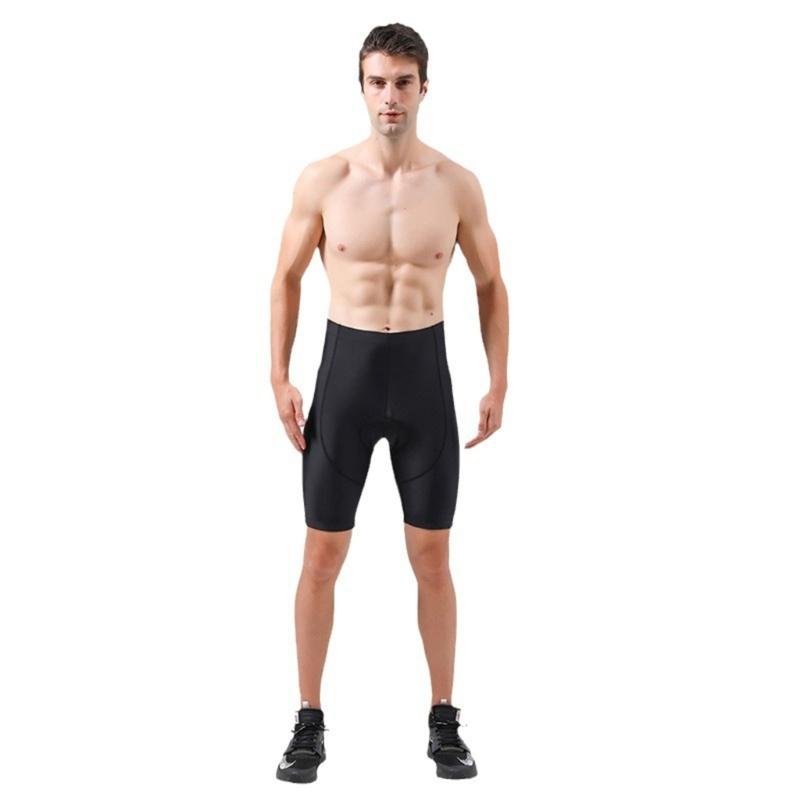 Men Cycle Quick Dry Shorts for Comfortable Fit Padded Cycle Tights Cycling Bib Shorts with Leg Grippers, Strap & Pocket
