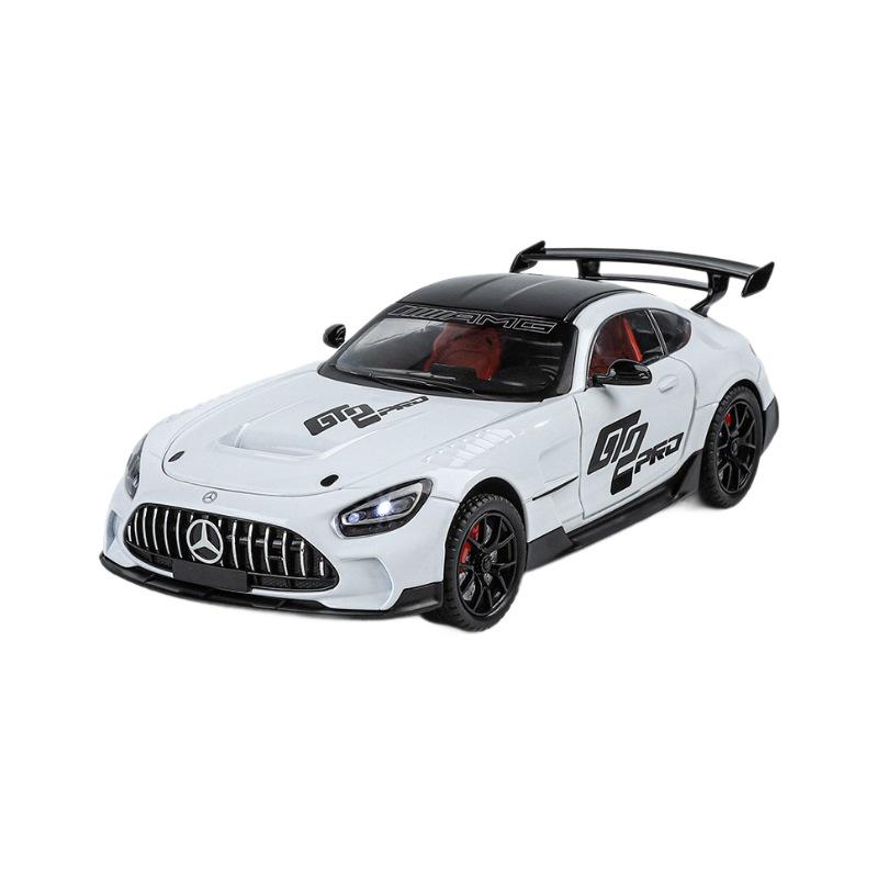 1/24 Benzs-GT GTR Alloy Sports Car Model Diecast & Toy Vehicles Metal Racing Car Model High Simulation Sound and Light Kids Gift