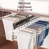 Thickened Non-Slip Goose-Shaped Pant Hanger with Clips for Wardrobe Storage