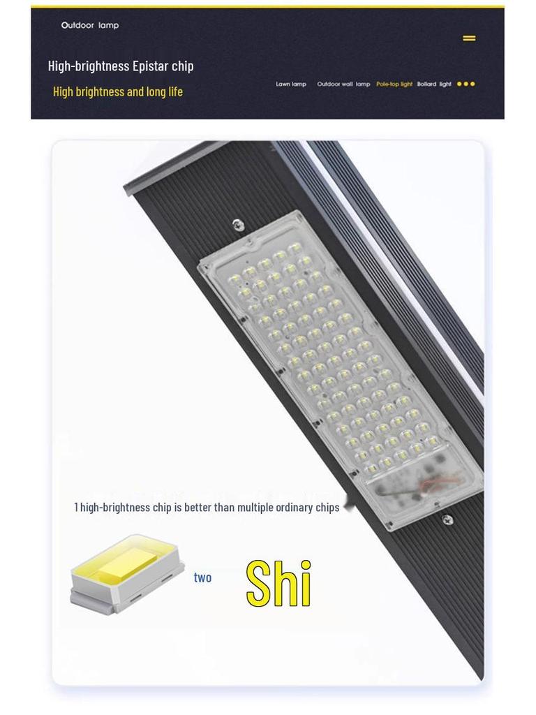 Outdoor Solar LED Landscape Light - Waterproof Aluminum Yard and Street Light for Villas and Parks