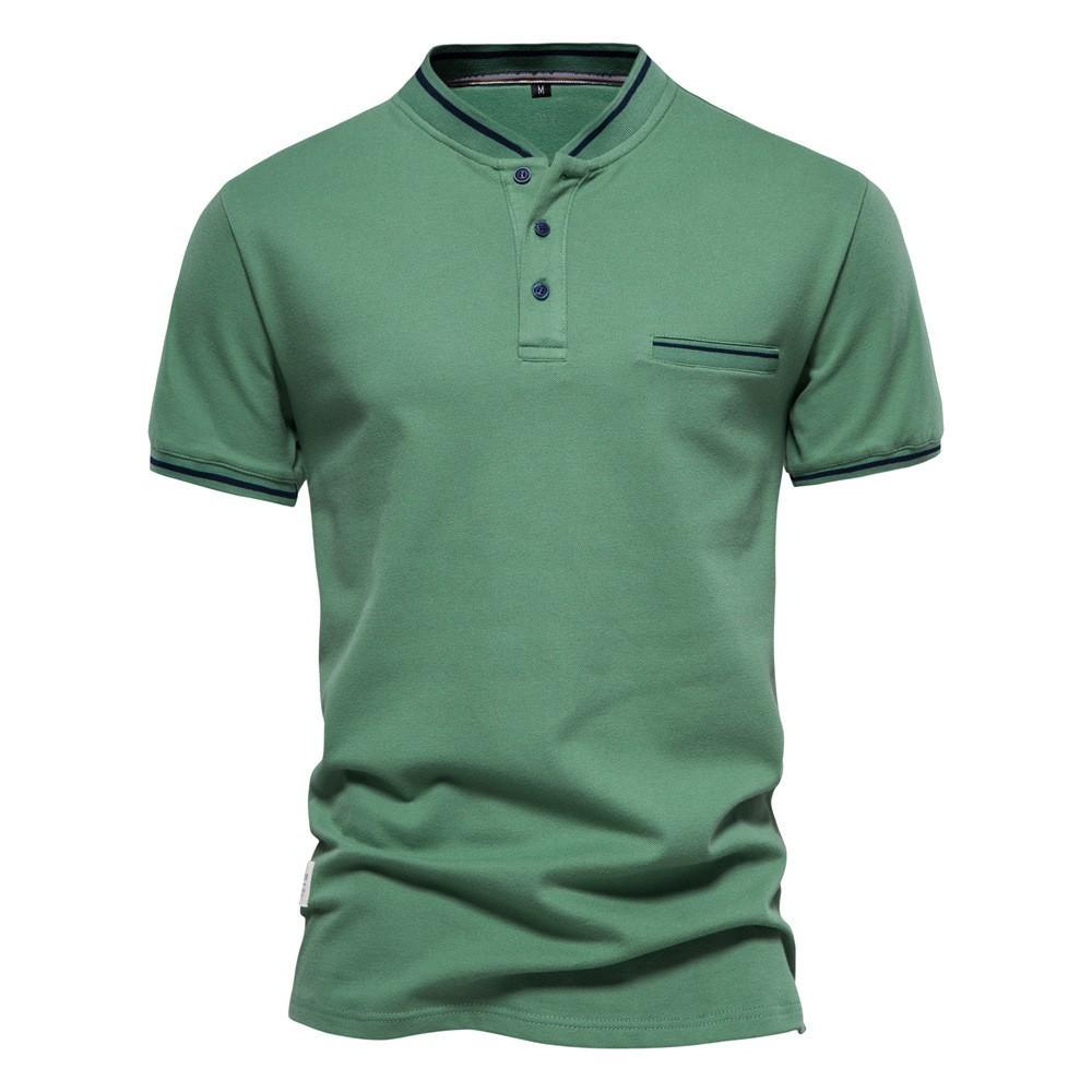 Summer New Printed Top Men's Short Sleeve Casual Lapel Trend POLO Shirt