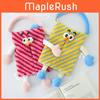 Cartoon Monster Hanging Tissue Box With Plush Fabric Decorative Storage For Kids Room