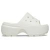 Crocs Thick-soled Slippers for Snow Caves, Non-slip Slide Sandals Slides 'White' Women's