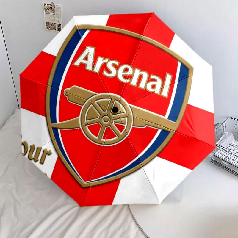 1 PC Automatic Folding Umbrella - Arsenal F Custom Name Pattern, Portable & Foldable Design with 8 Ribs, Christmas Birthday Gifts