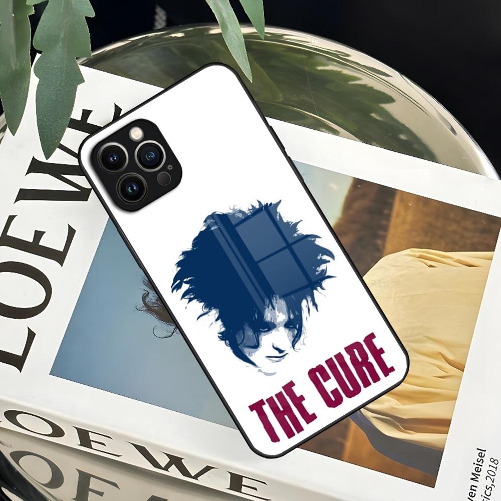 The Cure Robert Smith  Phone Case for Iphone 16 15 14 12 11 13 Pro Max Mini X Xr Xs Se 8 Puls glass Cover