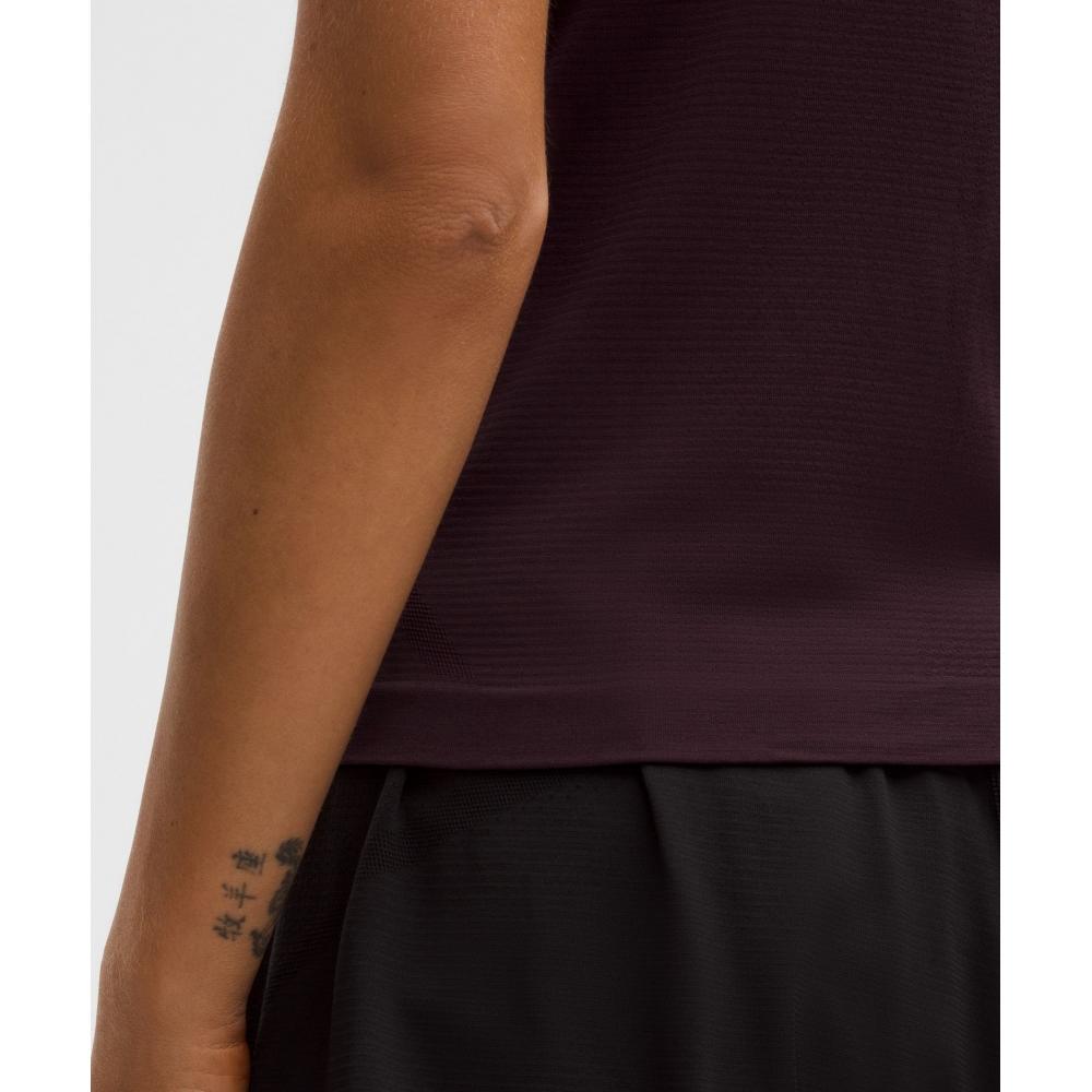 Lululemon Swiftly Tech Racerback Tank Top 2.0  Waist Length Black Plum Black Plum