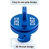 Wsays Magnetic Billet Aluminum Blue Diesel Exhaust Fluid Cap/DEF Cap & Green Fuel Cap Compatible With Dodge Ram Cumm EcoDiesel