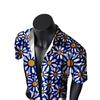 Leaf American Retro Trendy Brand Hawaiian Short-Sleeved Shirt Men'S Summer Couple Beach Handsome Shirt