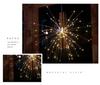 LED Solar Hanging Firework Lights - Outdoor Garden, Lawn, Wedding, Courtyard, Upside-Down Dandelion Decor.