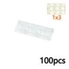 DIY Transparent Clear Building Blocks Smooth Thin Bricks Compatible with Leading Brands