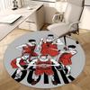 1pc Slam Dunk Basketball Team Round Carpet - Anime Design Chair Mat for Office, Home Decor, Gaming Room, All Seasons