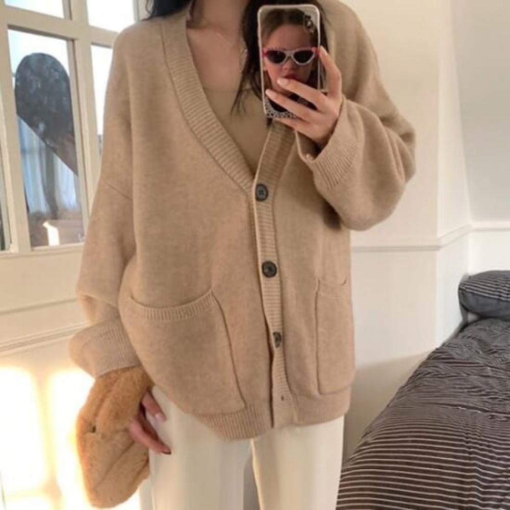 Rellawear Oversized Sweater Cardigan 2color 2410raw05
