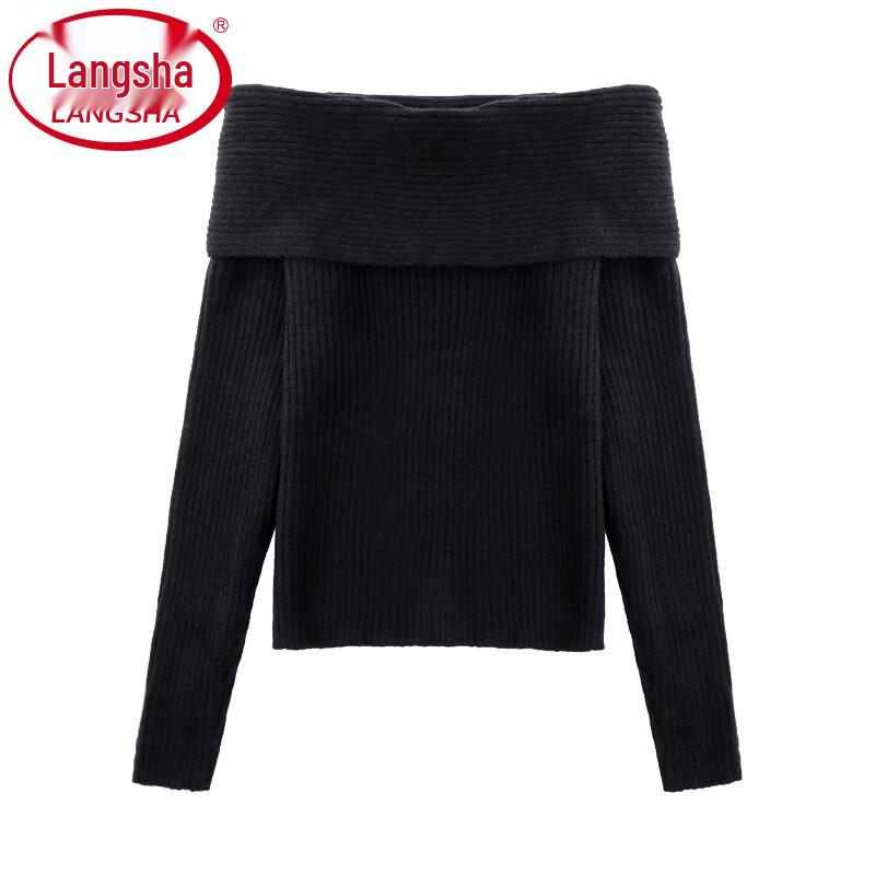 Maglione da Donna Langsha a Maniche Lunghe in Maglia Scollo a Barca