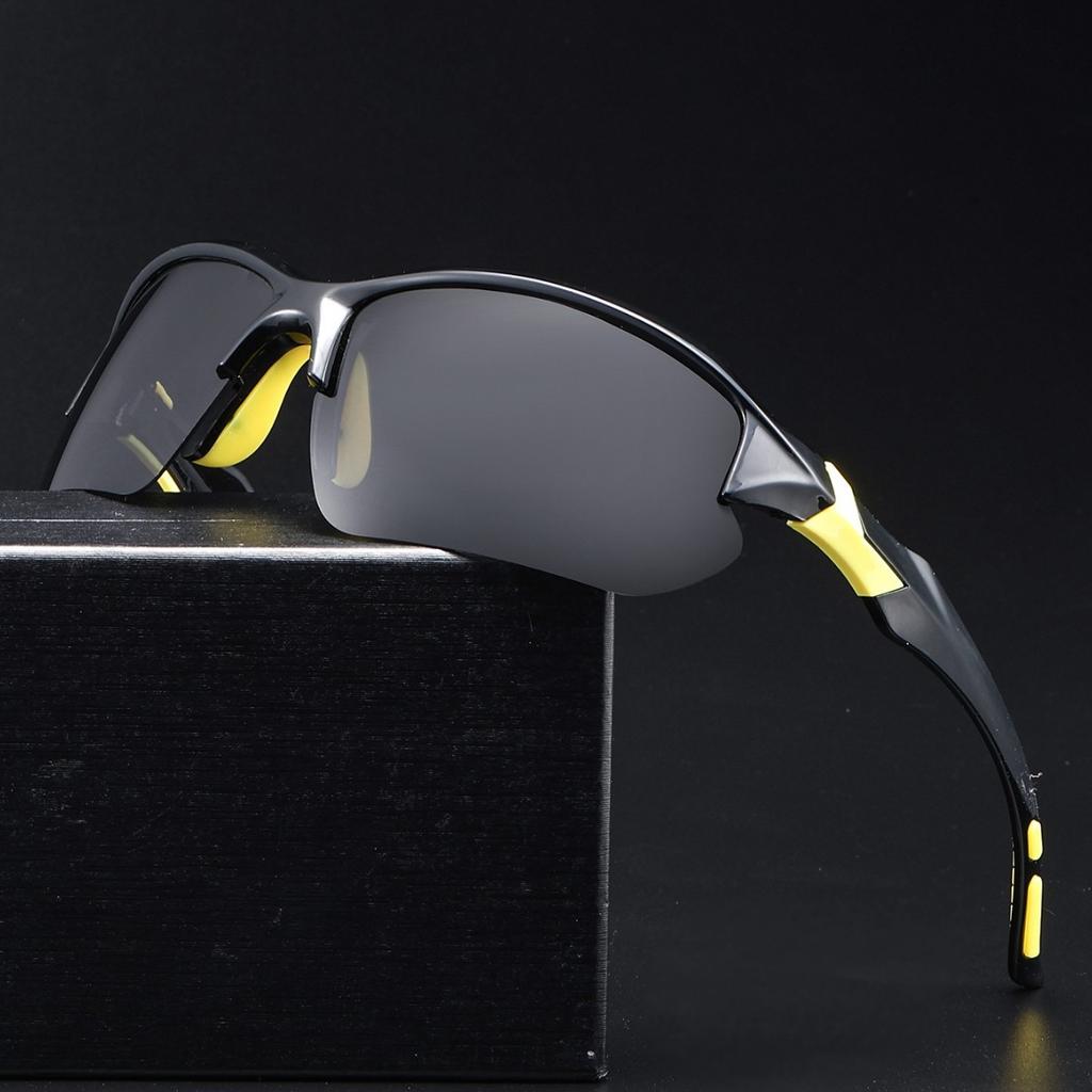 New Men'S Trendy Cool Glasses Retro Men Women Outdoor Sports Fishing Shades Light Blocking Driving Cycling Glasses Uv400 Eyewear