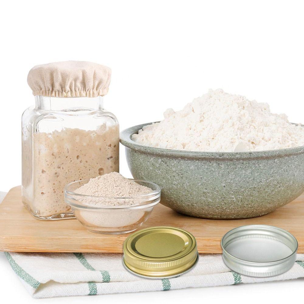 10Pcs Breathable Sourdough Starter Jar Covers Reusable Fabric Lids  Portable Use