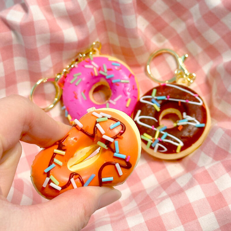 Donut Squishy Keychain