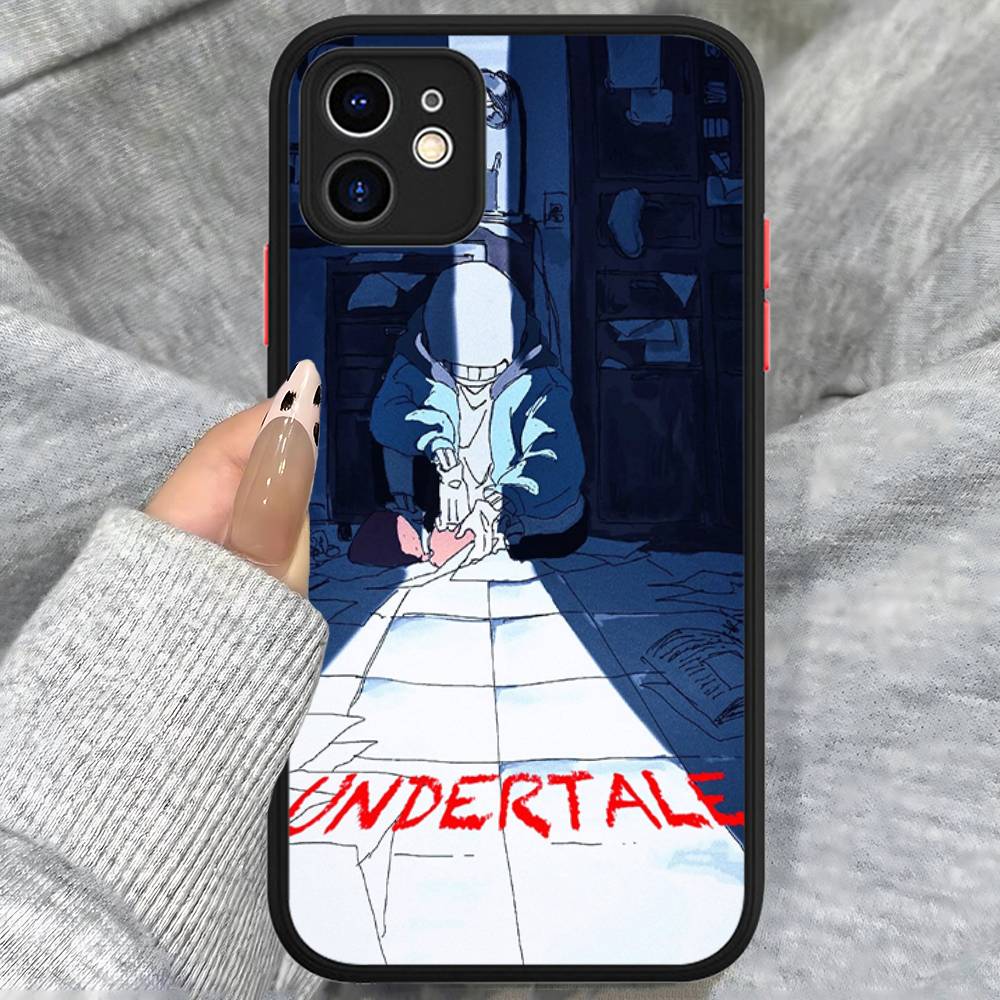 U-Undertale Game Silicone Case For IPhone 16 15 14 13 12 11 Pro Max Plus X XS MAX Shockproof Matte Cover