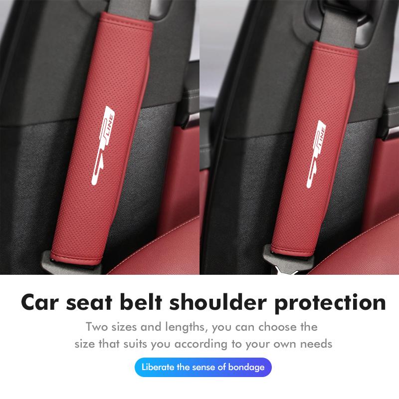 Car Safety Belt Shoulder Pad Seatbelt Protection Cover For KIA K5 K2 Optima Soul Spectra Niro Cadenza Sephia Carens