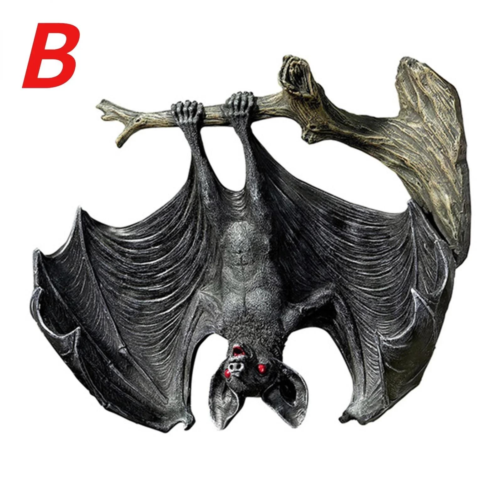 

Украшение для дома и сада Подвеска в виде летучей мыши Ночной демон Статуэтка летучей мыши-вампира Подарок на Хэллоуин Украшение Декор для гостиной Домашний декор B