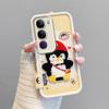 KEYSION Cartoon Cute Plush Embroidery Case for VIVO V40 Lite with Lanyard PU Leather Shockproof Phone Cover for VIVO Y200 5G Y19S
