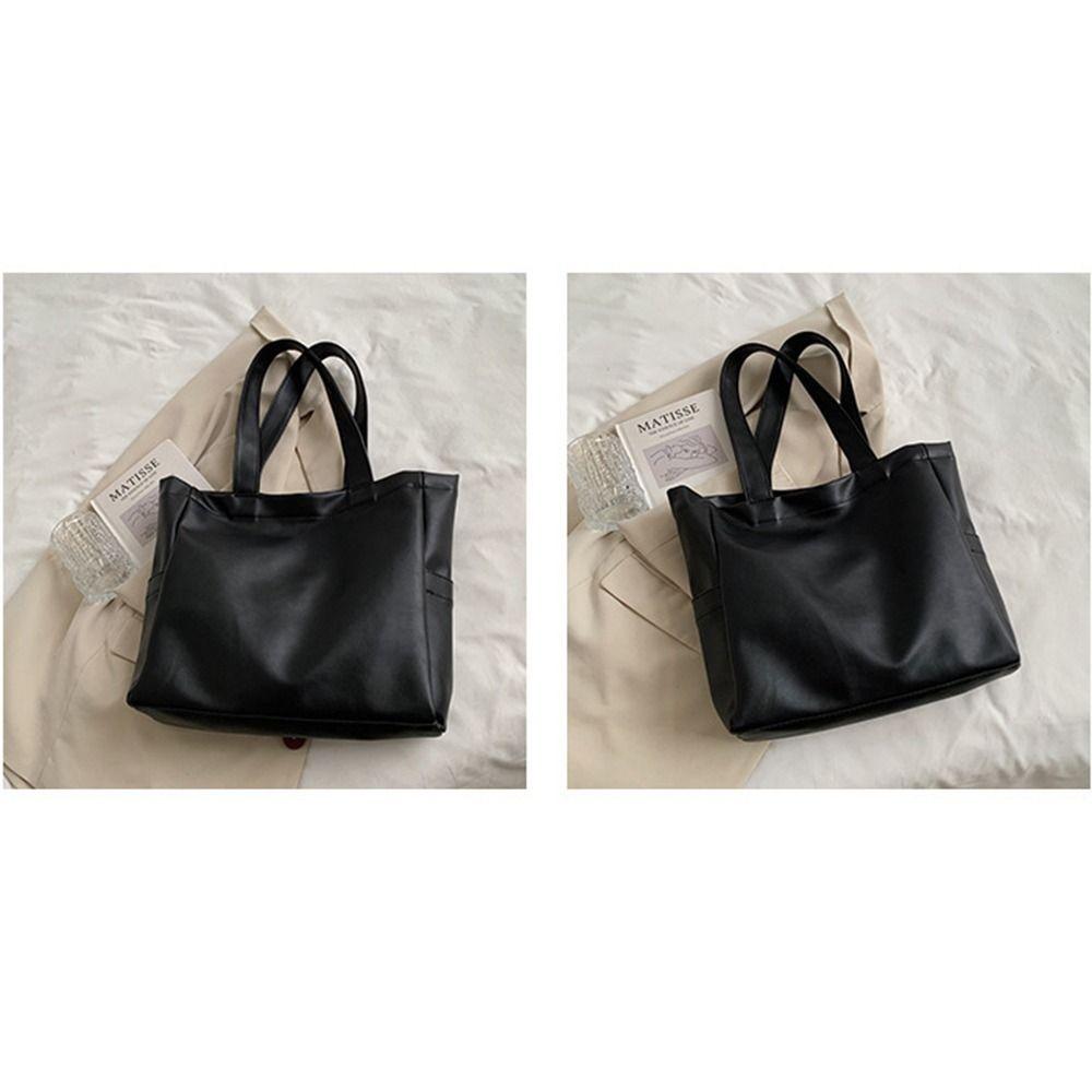 Vertical Square Large Capacity Handbag Magnetic Buckle Women's Commute Bag  College Student