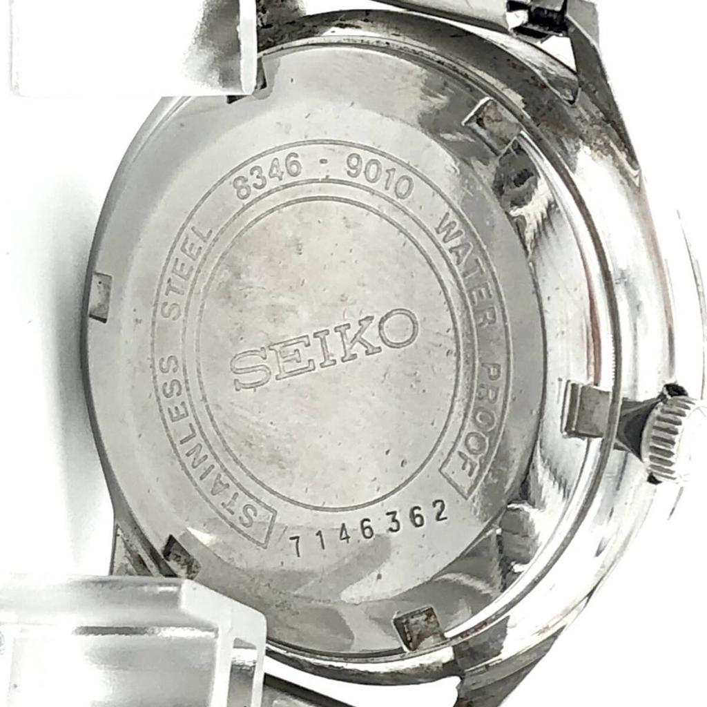 SEIKO automatic winding 1967 model Diashock 27 jewels silver dial watch BUSINESS-A 8346-9010 day-date men's