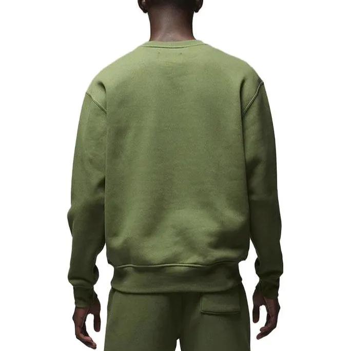 Jordan Sweatshirts Men's Green Crew Neck Moderate Regular (Unisex) Sweatshirts FJ7777 340