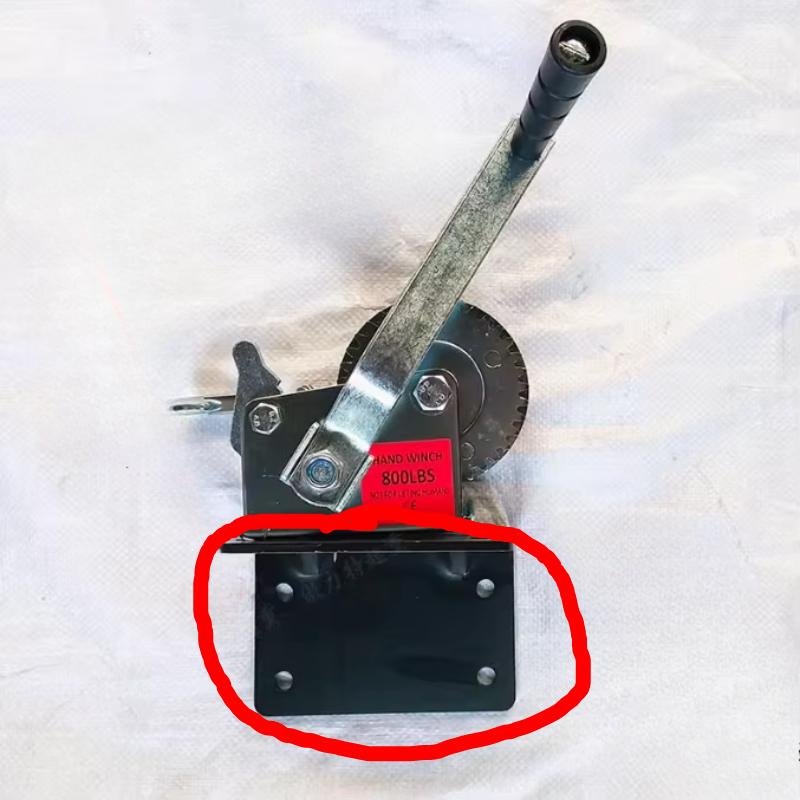 1PC Mounting Winch Bracket Universal Winch Triangular Bracket for Winch 500 Pounds -1600 Pounds Bracket Fixing Fittings