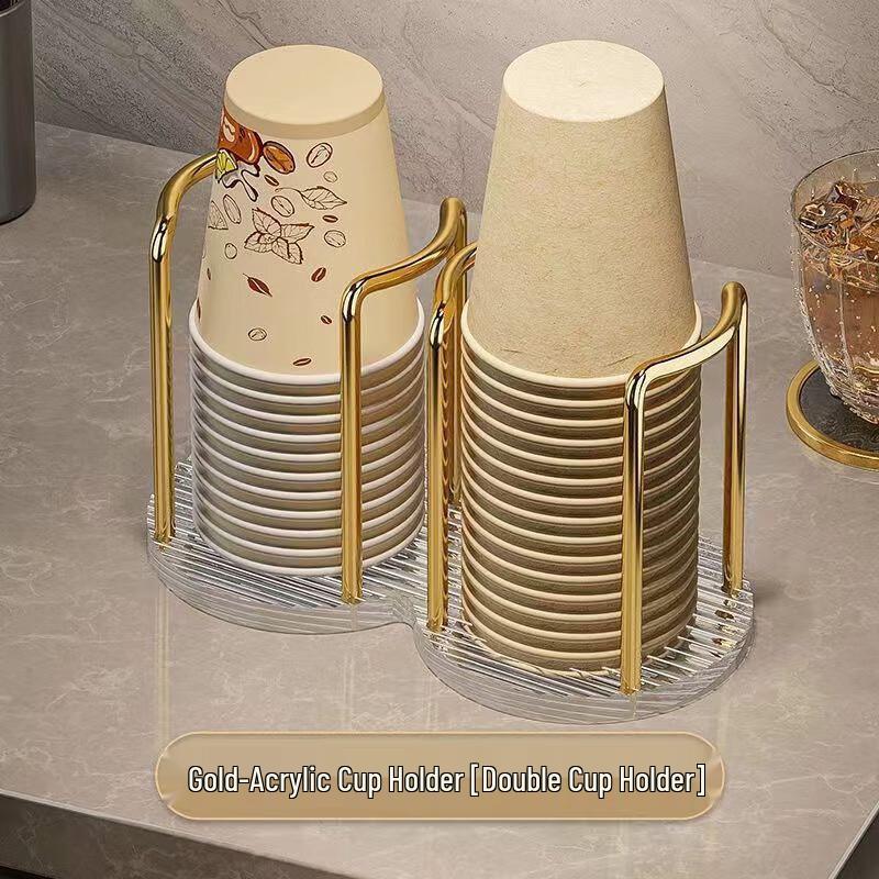 Double-Holder Disposable Paper Cup Dispenser