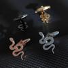 Metalen Slang Manchetknopen Heren Zakelijk Overhemd Knopen Gepolijst Ontwerp Manchetknopen Mode Sieraden Accessoires Verjaardagscadeaus voor Mannen