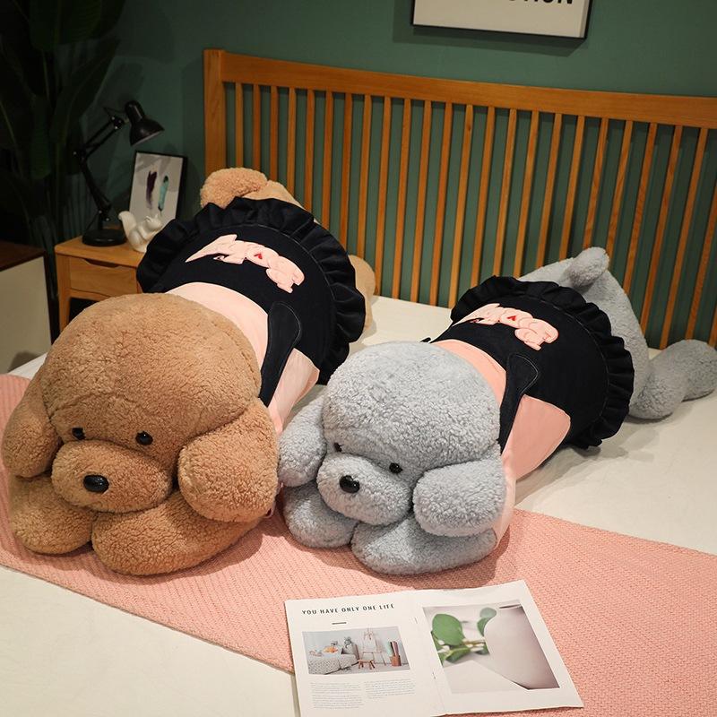 Pillow on The Bedside Cushion on The Waist and Back Pillow for Girls Sleeping on The Sofa Bed Dog Couple Denim Plush Toys