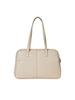 Fillintheblank Trapezoid Pillow Shoulder Bag (Beige)